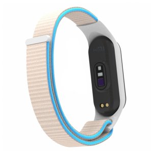 Ремінець до фітнес браслета Armorstandart нейлоновий для Xiaomi Mi Band 7/6/5/4 White/Red (ARM67846)