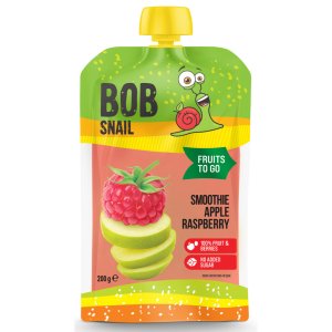 Дитяче пюре Bob Snail Смузі Яблуко-Малина пастеризоване 200 г (1740809)