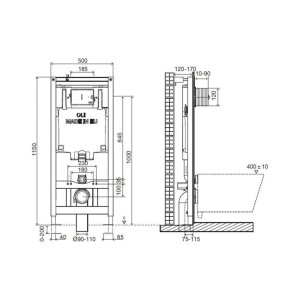 Інсталяція OLI 80 з кнопкою I-Plate White (885343)