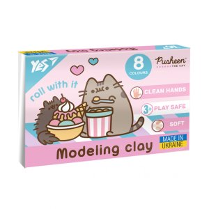 Пластилін Yes Pusheen 8 кольорів 160 г (540657)