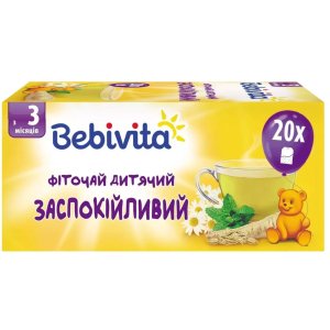 Дитячий чай Bebivita заспокійливий 30 г (4820025490770)