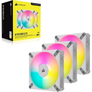 Кулер до корпусу Corsair AF120 RGB Elite White Triple Pack (CO-9050158-WW)