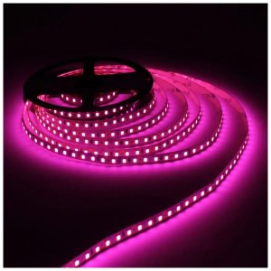 Світлодіодна стрічка LED-STIL 9,6 Вт/м 2835 120 діодів IP33 12 Вольт 100 lm Рожевий колір свічення (DFN2835-120A-IP33-P)