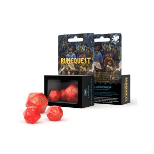 Набір кубиків для настільних ігор Q-Workshop RuneQuest Red gold Expansion Dice (3 шт.) (SRQE53)