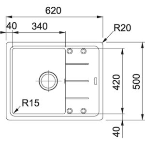 Мийка кухонна Franke BASIS BFG 611-62 (114.0306.795)