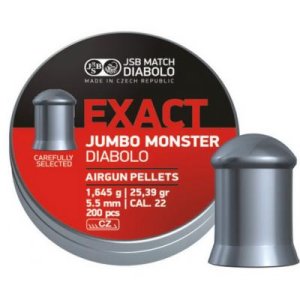 Пульки JSB Exact Jumbo Monster Кал. 5.52 мм. Вага - 1.64 г. 200 шт/уп (546288-200)