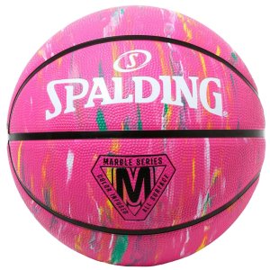 М'яч баскетбольний Spalding Marble Series рожевий, мультиколор Уні 5 84417Z (689344406725)