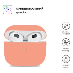 Чохол для навушників Armorstandart Ultrathin Silicone Case для Apple AirPods 3 Papaya (ARM60289)