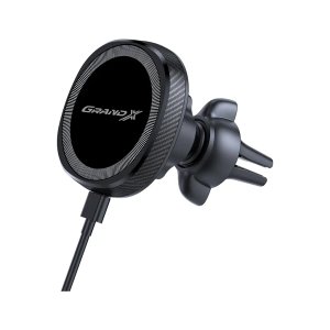 Універсальний автотримач Grand-X MT-15W MagSafe з зарядкою 15W (кріплення на дефлектор) (MT-15W)