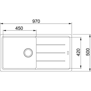 Мийка кухонна Franke BASIS BFG 611-97 (114.0363.932)