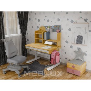 Парта з кріслом Mealux Timberdesk S (парта + крісло + тумба) (BD-685 S+ box BD 920-2 PN+Y-110 G)