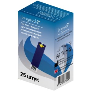 Тест-смужки для глюкометра Longevita 25 шт. (6235304)