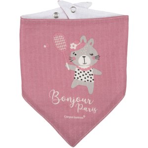 Слинявчик Canpol babies Bonjour Paris 2 шт Рожевий (26/900_pin)