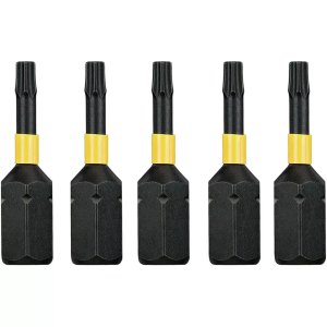 Набір біт DeWALT IMPACT TORSION, ударні, Torx, Т10, L = 25 мм, 5 шт (DT7379T)