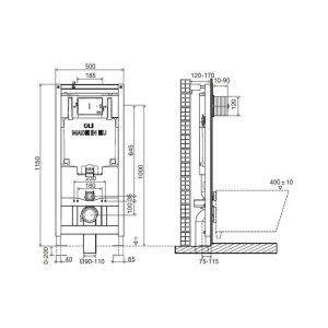 Інсталяція OLI 80 з кнопкою I-Plate Ghrome (885342)