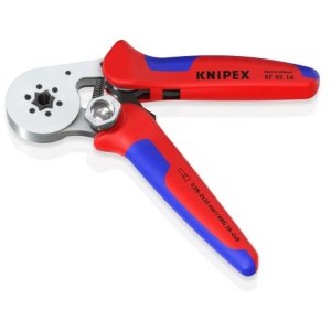 Затиск для клем KNIPEX для контактних гільз, шестигранний обжим (97 55 14)