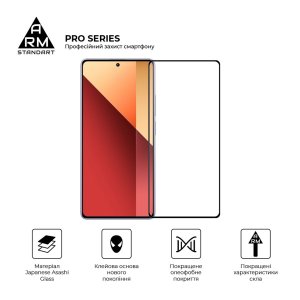 Скло захисне Armorstandart Pro Xiaomi Redmi Note 13 Pro 4G Black (ARM73387)