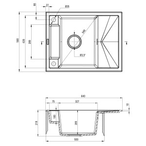 Мийка кухонна Deante Magnetic (ZRM A11A)