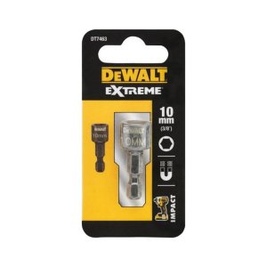 Головка магнітна DeWALT магнітна EXTREME Impact 1/4"х10 мм, шестигранна (DT7463)