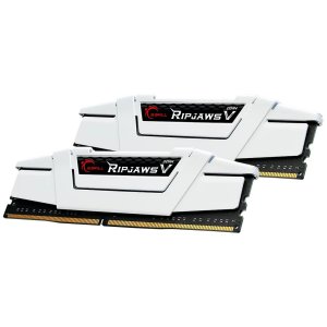 Модуль пам'яті для комп'ютера DDR4 32GB (2x16G) 3600 MHz RipjawsV White G.Skill (F4-3600C18D-32GVW)