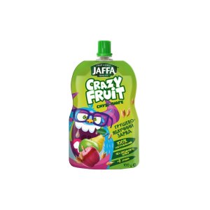 Дитяче пюре Jaffa Crazy Fruit Фруктовий десерт з груш і яблук перетертих зі злаками 100 г (4820192261999)