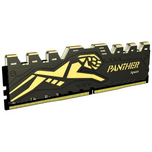 Модуль пам'яті для комп'ютера DDR4 16GB (2x8GB) 3200 MHz Panther Black/Gold Apacer (AH4U16G32C28Y7GAA-2)