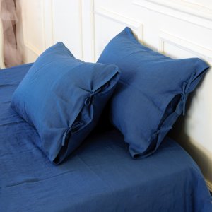 Наволочка MirSon Льон Natural Linen 50х50 Bluebottle (2200005372098)