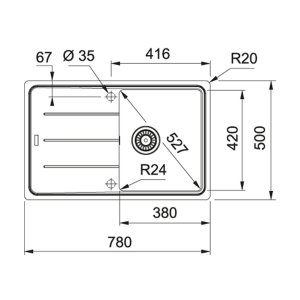 Мийка кухонна Franke Basis BFG 611-78 (114.0258.042)