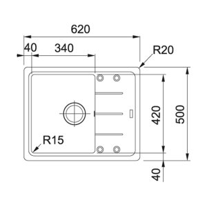 Мийка кухонна Franke Basis BFG 611-62 (114.0272.580)