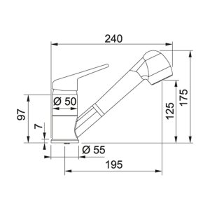 Змішувач Franke Novara Plus (115.0470.670)