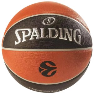 М'яч баскетбольний Spalding Euroleague TF-500 чорний, помаранчевий Уні 7 77101Z (689344411040)