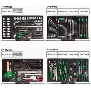 Візок з інструментом Toptul 7 секцій 211 од. (GCAJ0066)