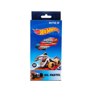 Пастель Kite масляна, 12 кольорів Hot Wheels (HW24-071)