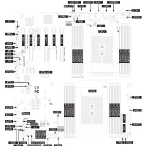 Серверна материнська плата Supermicro SERVER MB EPYC 7002 EATX/MBD-H12DSI-N6-O (MBD-H12DSI-N6-O)