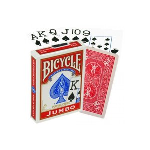 Гральні карти Bicycle Rider Back International Jumbo Index (red) (JIR001-1)