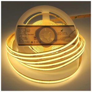 Світлодіодна стрічка LED-STIL 2700K 10 Вт/м COB 320 діодів IP33 24 Вольта 850 lm тепле світло (UC27-24-320-8-90)