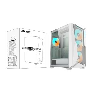 Корпус GIGABYTE C301 GLASS WHITE V2