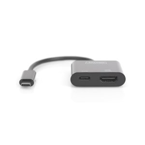 Концентратор Digitus USB-C to HDMI/USB-C UHD 4K (DA-70856)