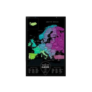 Скретч карта 1DEA.me Travel Map Black Europe (13070)