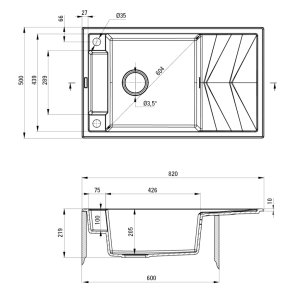 Мийка кухонна Deante Magnetic (ZRM A113)