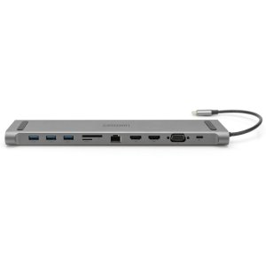 Порт-реплікатор Digitus 11 Port Docking Station, USB-C, 4K (DA-70898)