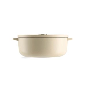 Гусятниця KitchenAid Cast Iron 30 см 5,6 л Мигдалевий крем (CC006062-001)