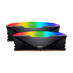 Модуль пам'яті для комп'ютера DDR4 32GB (2x16GB) 3600 MHz NOX RGB Black Apacer (AH4U32G36C25YNBAA-2)