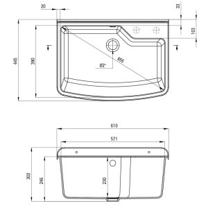 Мийка кухонна Deante Garden (ZYT 310B)